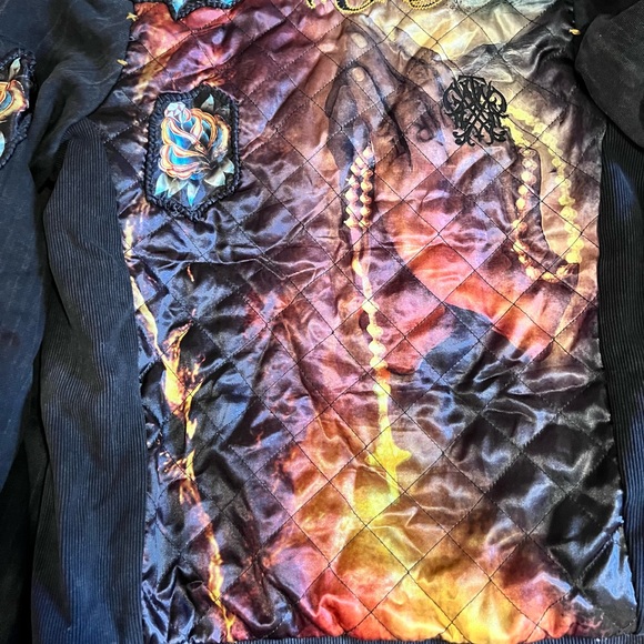 REMETEE of LA hooded  jacket. Seriously beautiful!! Satin embroidered Small - Picture 6 of 16